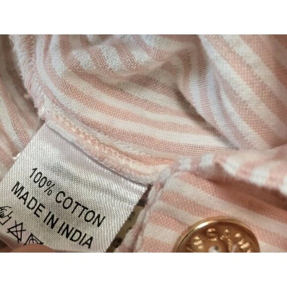 Melissa Odabash Alisa Maxi Skirt Size Medium Belted Cotton Seersucker Blush - Picture 8 of 9